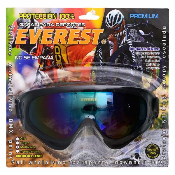 Gafas De Protección Deportes Aire Libre Multicolor EVEREST 24 X 23 X 8