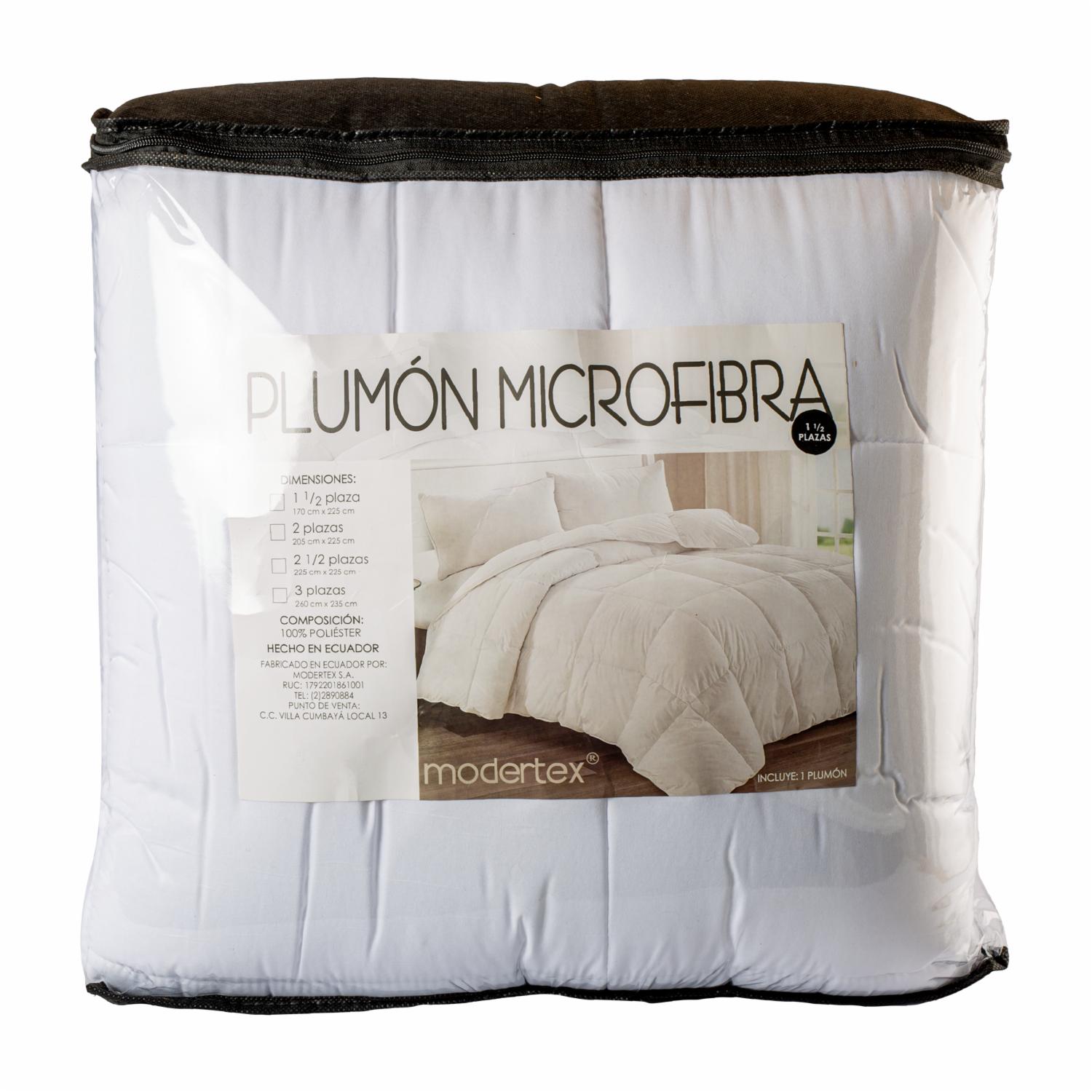 Plumón Blanco Tacto Piel Durazno MODERTEX 2 1/2 Plazas
