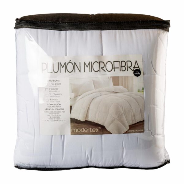 Plumón Blanco Tacto Piel Durazno MODERTEX 3 Plazas - Imagen 3