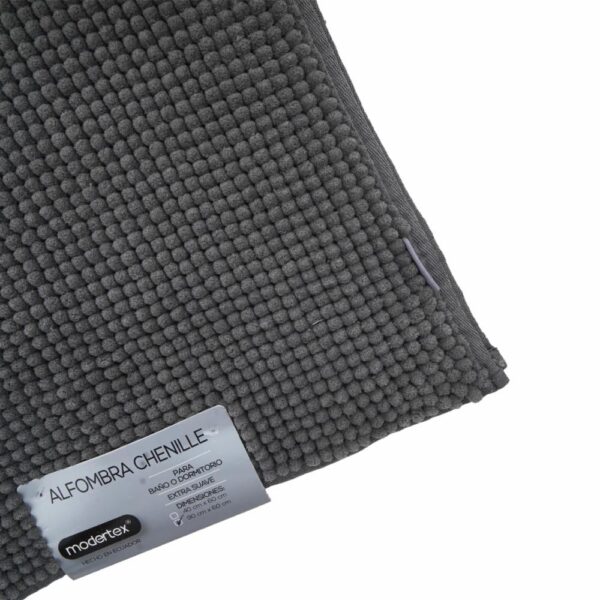 Alfombra Para Baño Chenille Gris MODERTEX 90 X 60 Cm - Imagen 2