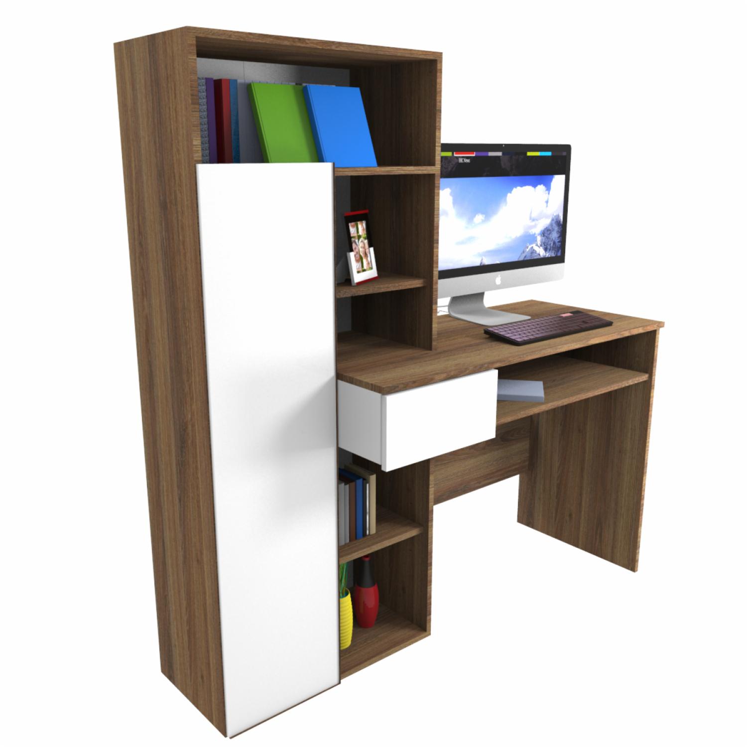 Escritorio Hurón Blanco Con Arizona MUEBLE FÁCIL MDP - Imagen 4