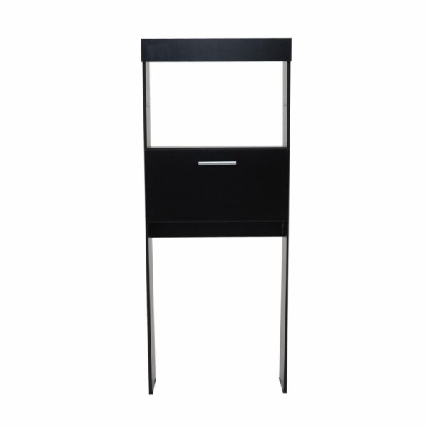 Armario Sobre Inodoro Clavel 1 Puerta Wengue MUEBLE FÁCIL MDF