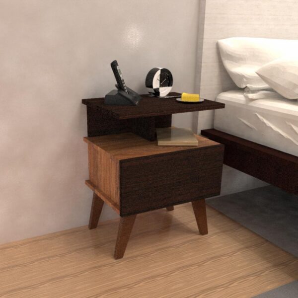 Velador Dublín 1 Cajón MUEBLE FÁCIL MDP - Imagen 2