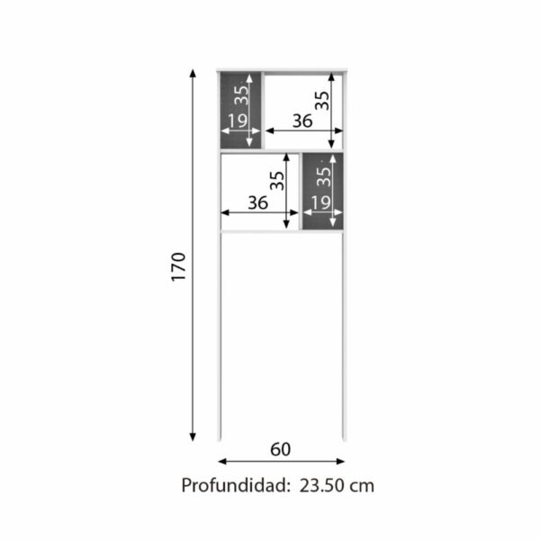 Mueble Auxiliar De Baño  MUEBLE FÁCIL - Imagen 6