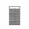Semanero Hefestos Humo 6 Cajones 1 Repisa MUEBLE FÁCIL