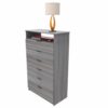 Semanero Hefestos Humo 6 Cajones 1 Repisa MUEBLE FÁCIL - Imagen 5