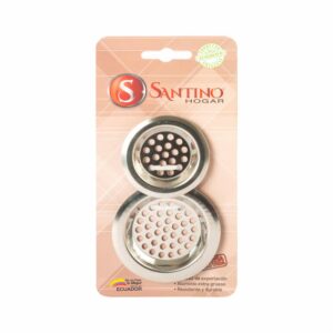 Set Rejilla 2 Pzs Acero Inox SANTINO Unidad
