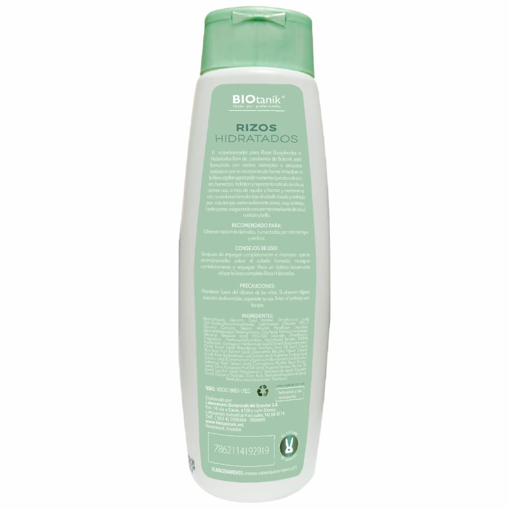 Shampoo Para Cabello Rizos Hidratados BIOTANIK 500 Ml - Imagen 2