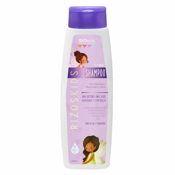 Shampoo Infantil Rizos Hidratados Kids BIOTANIK 500 Ml