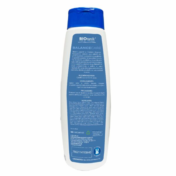 Shampoo Para Cabello Balance Care Anti Grasa BIOTANIK 500 Ml - Imagen 2