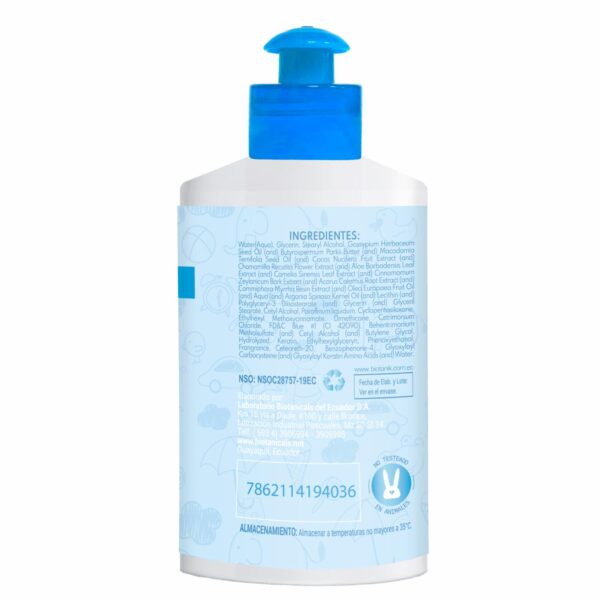Crema De Peinar Infantil Coco Manzanilla Y Aloe Kids BIOTANIK 300 Ml - Imagen 2