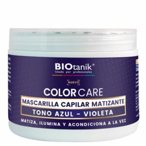 Mascarilla Capilar Matizante Tono Azul Violeta BIOTANIK 220 Ml