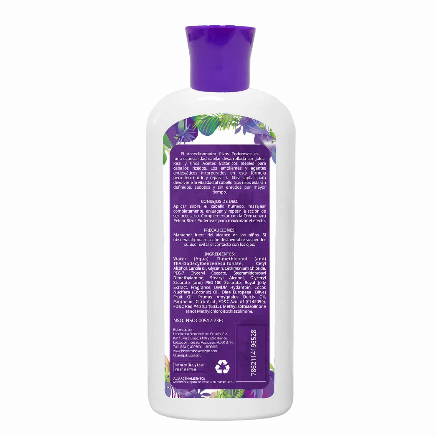 Acondicionador De Cabello Rizos Poderezos CLANS 400 Ml - Imagen 2