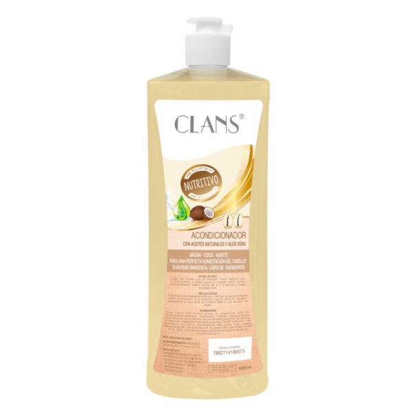 Acondicionador De Cabello Nutritivo CLANS 1 000 Ml