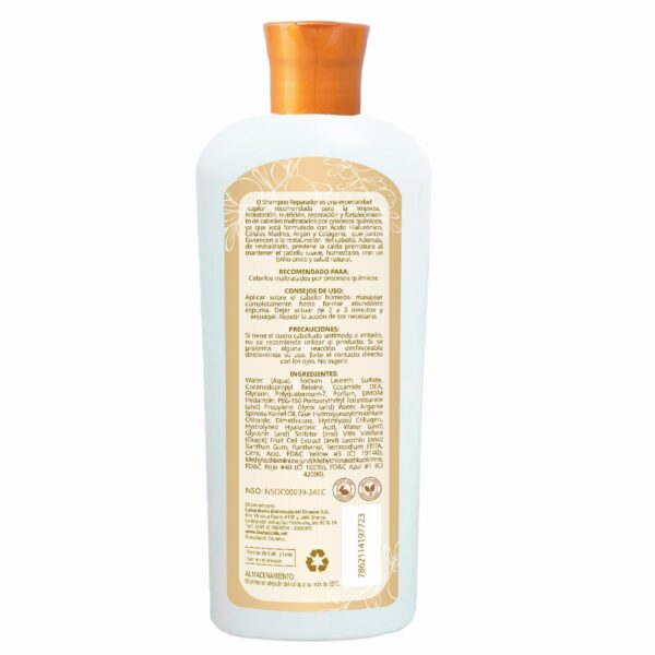Shampoo Para Cabello Reparador CLANS 400 Ml - Imagen 2