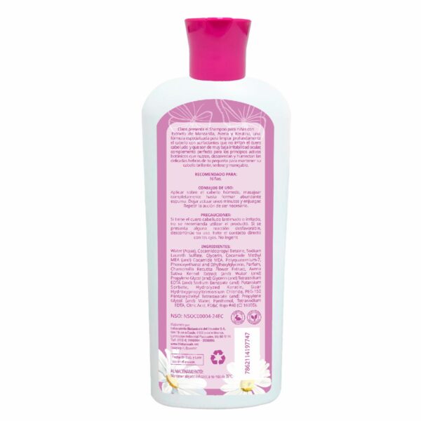 Shampoo Para Cabello Para niñas CLANS 400 Ml - Imagen 2