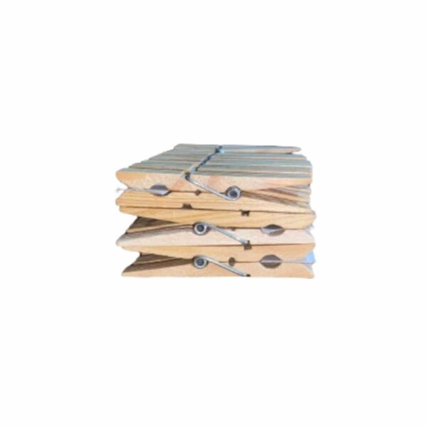 Pinzas Para Ropa De Madera EL REY DE LOS ANDES X 30 Uds - Imagen 3