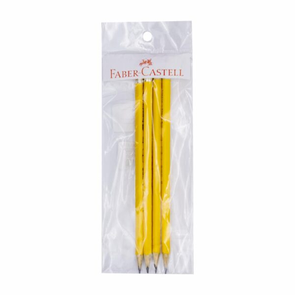Lápices 2b De Grafito Amarillo FABER CASTELL X 4 Uds