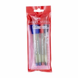 Bolígrafo Punta Gruesa Trilux Azul Rojo Y Negro FABER CASTELL X 4 Uds