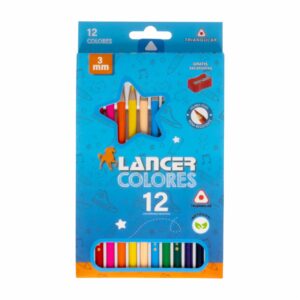 Lápices De Colores Largos Triangulares LANCER Unidad