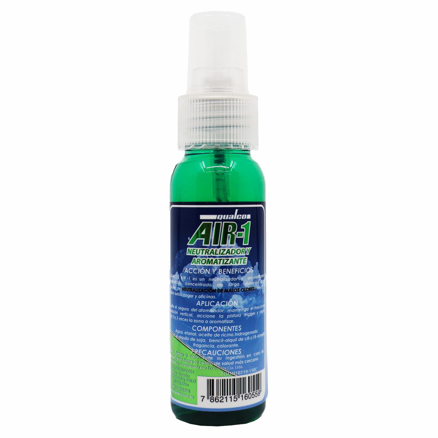 Ambiental Para Auto Air-1 Neutralizador Y Aromatizante Choco-Menta QUALCO 60 Ml - Imagen 2
