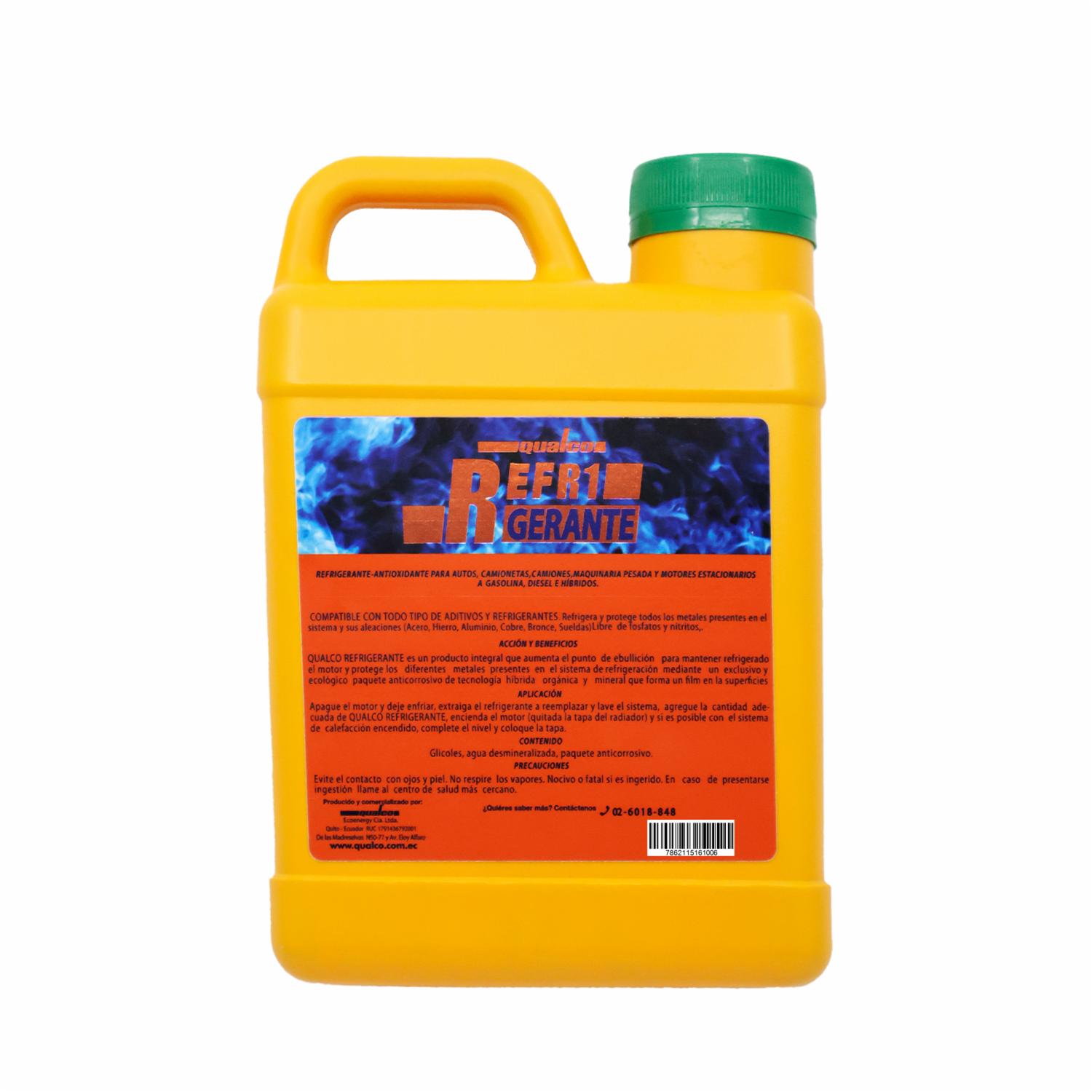 Refrigerante Automotriz Verde QUALCO 1 Galón - Imagen 2