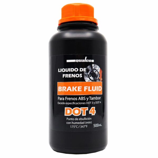 Liquido De Frenos Dot 4 QUALCO 500 Ml