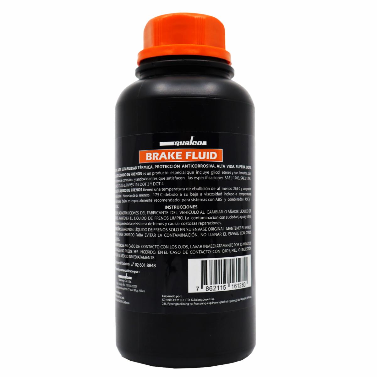 Liquido De Frenos Dot 4 QUALCO 500 Ml
