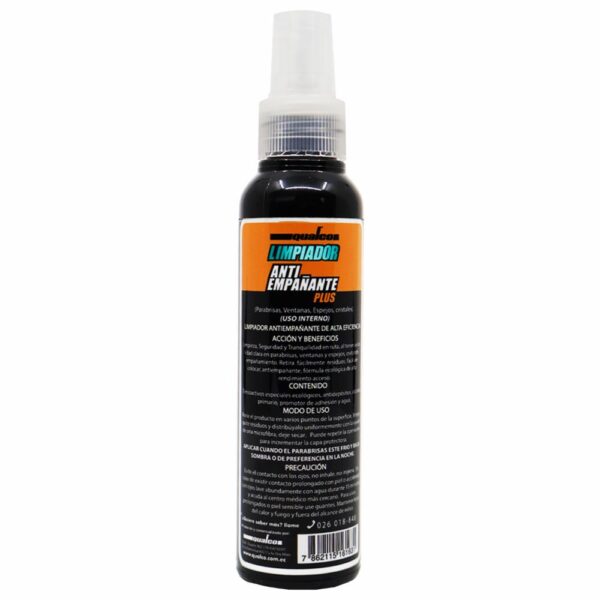 Limpia Parabrisas Antiempañante Plus QUALCO 120Ml - Imagen 2
