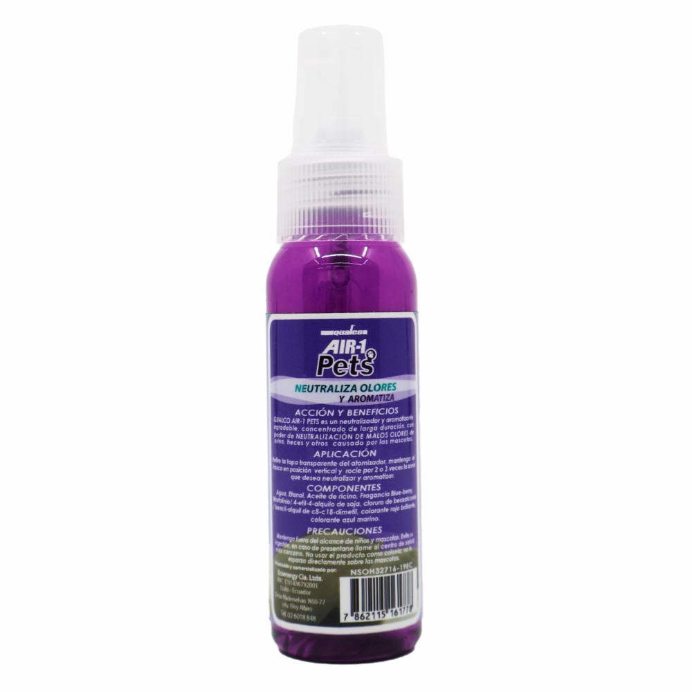 Neutralizador De Olores Air-1 Pets Blueberry QUALCO 60 Ml - Imagen 2