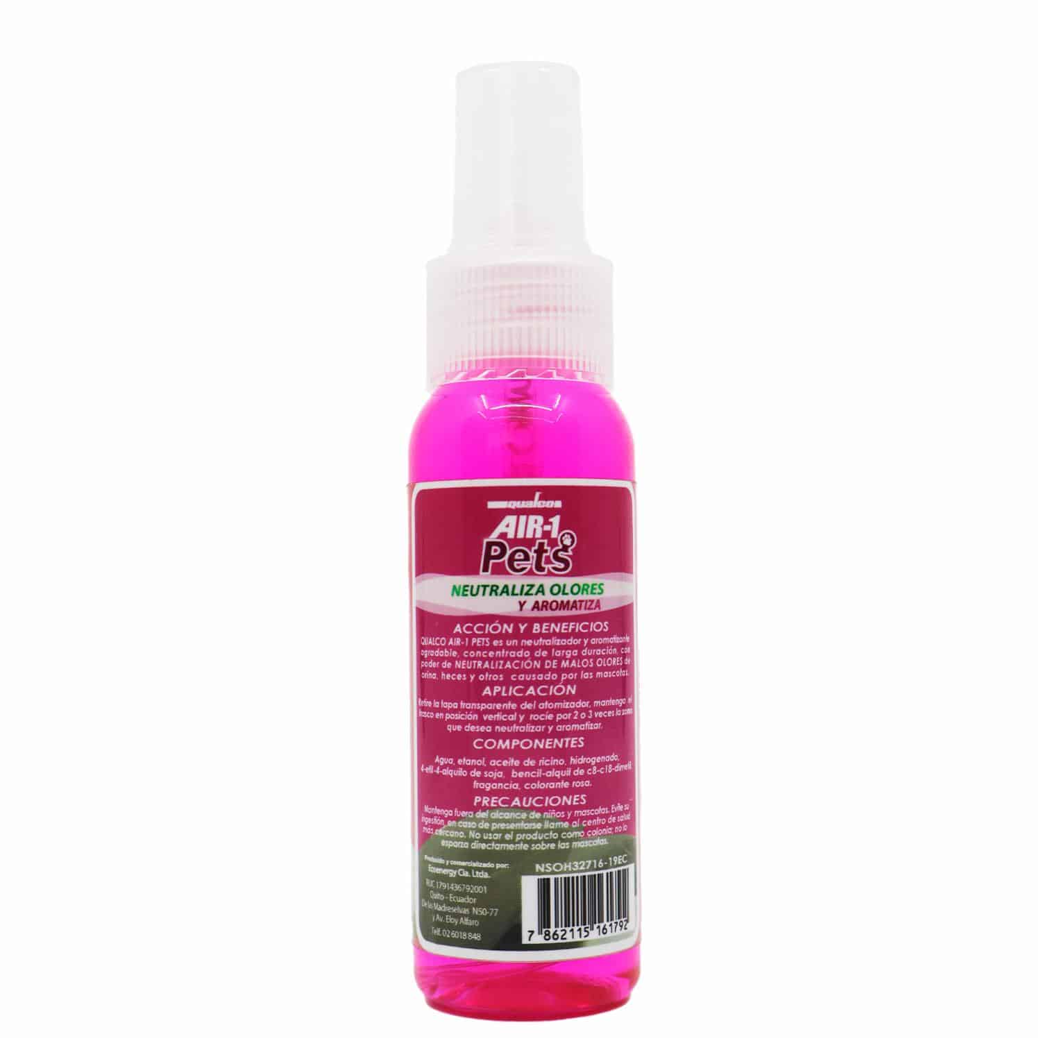 Neutralizador De Olores Air-1 Pets Sandía-Menta QUALCO 60 Ml - Imagen 2