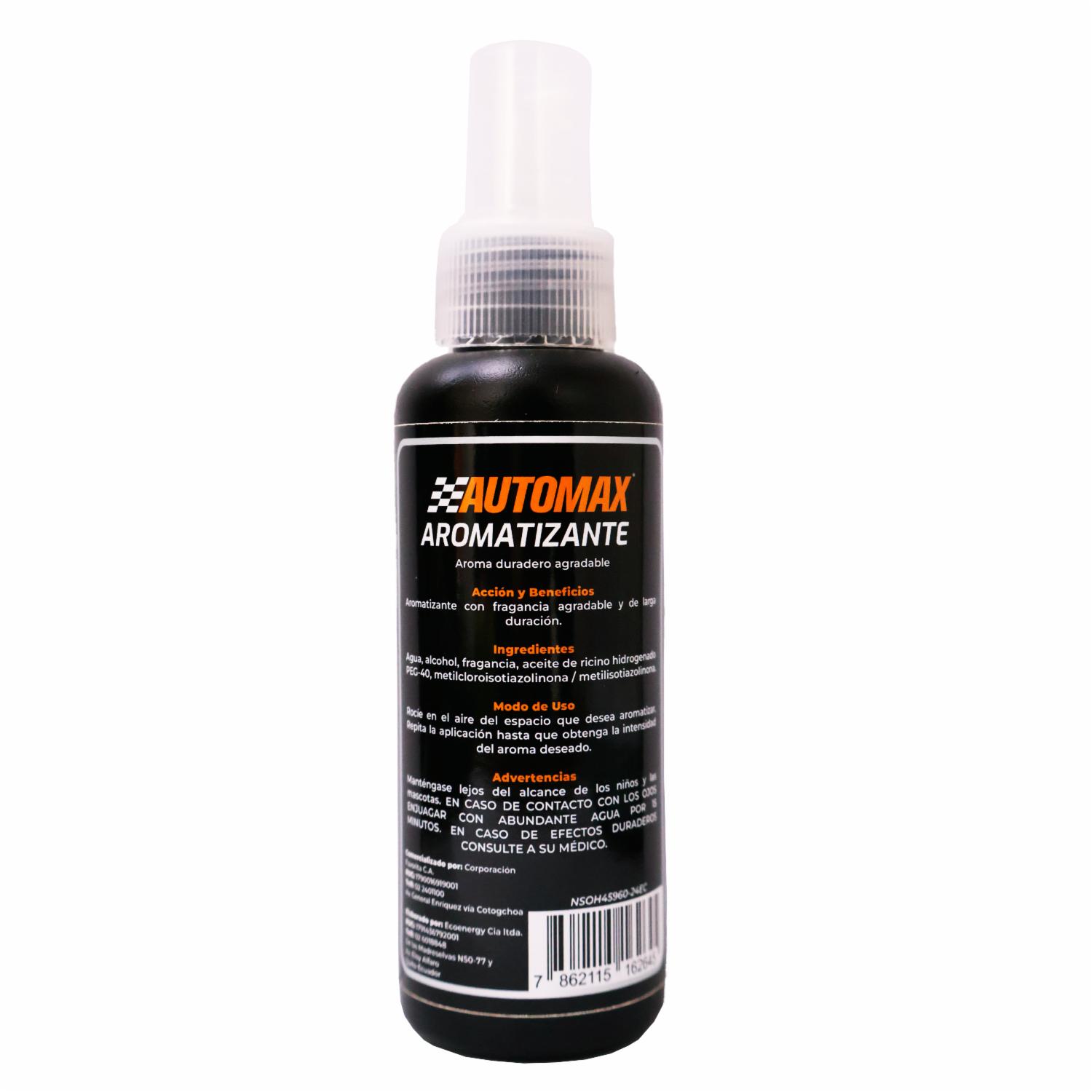 Ambiental Para Auto Aromatizante Auto Black AUTOMAX 120 Ml - Imagen 2