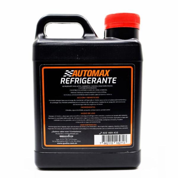 Refrigerante Automotriz Rojo AUTOMAX 1000 Ml - Imagen 2