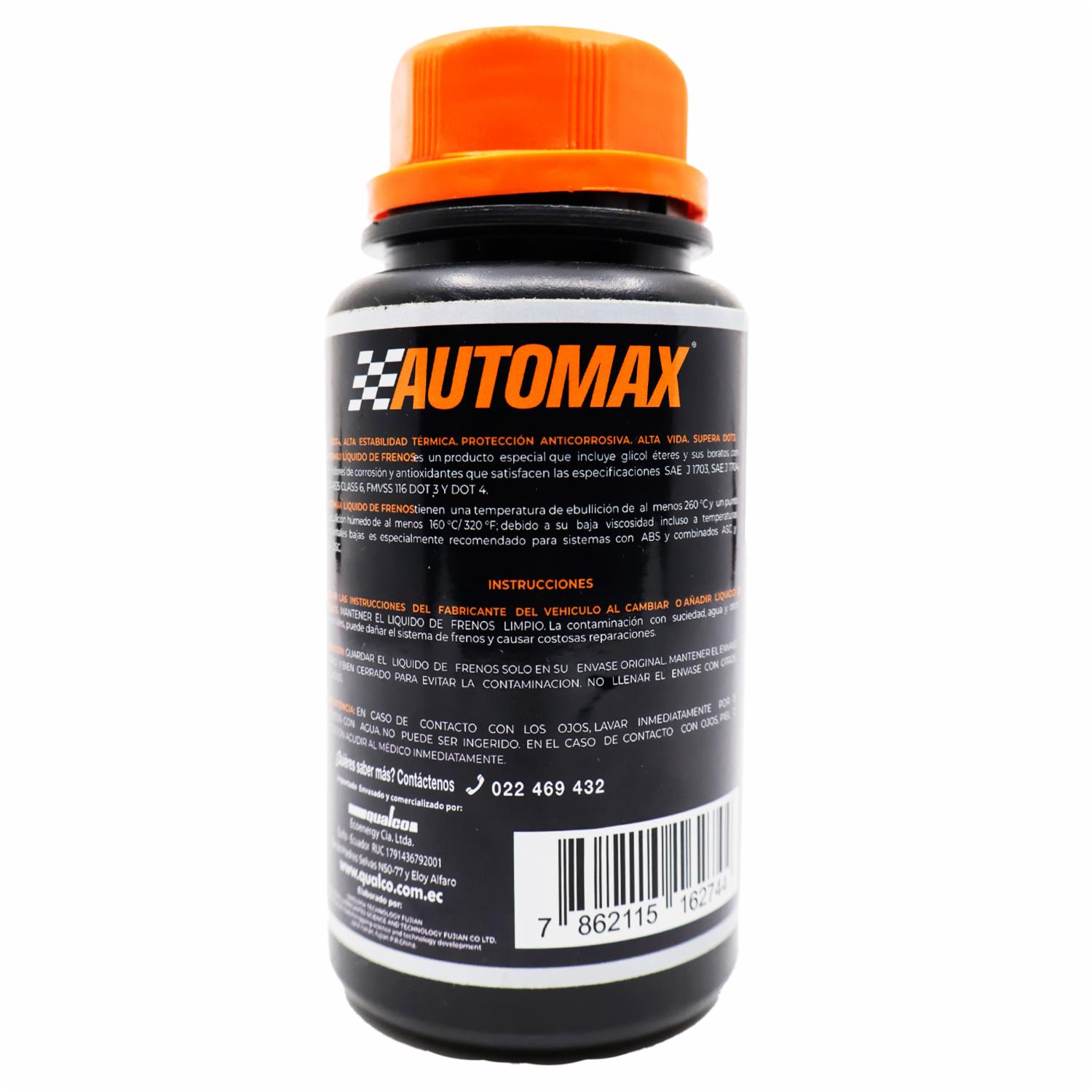 Liquido De Frenos Dot 4 AUTOMAX 225 Ml - Imagen 2