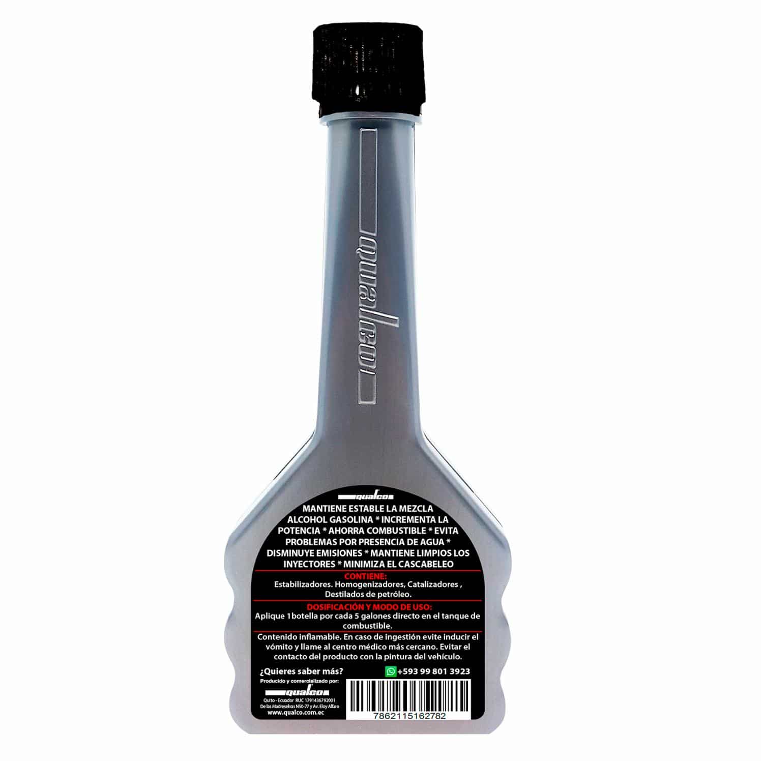 Aditivo Para Gasolina R-1 Eco Aditivo Con Alcohol , Para 5 Galones QUALCO 40 Ml - Imagen 2