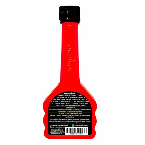 Aditivo Para Gasolina Pikes  Para Autos Turbo Y De Alta Performance Para 5 Galones QUALCO PIKES 40 Ml - Imagen 2