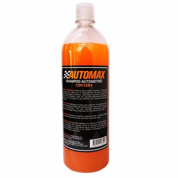 Shampoo Para Auto Con Cera Extra Brllo, Más Protección AUTOMAX 1000 Ml - Imagen 2