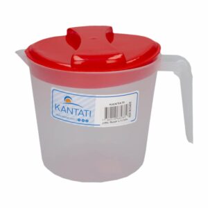 Jarra Transparente Con Tapa Caja KANTATI 1 Litro