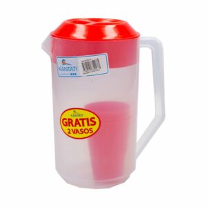 Set Jarra Forte 3 Lt + 2 Vasos Sólidos KANTATI x 3 Piezas