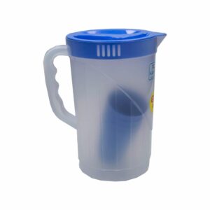 Set Jarra Italiana Transparente Azul KANTATI Con 4 Vasos