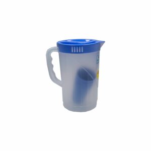 Set Jarra Italiana Transparente Azul KANTATI Con 4 Vasos