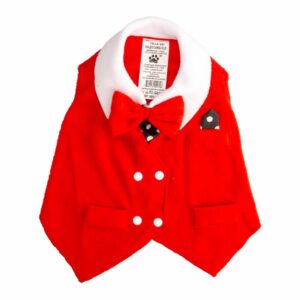 Chaleco Para Mascota Tipo Camisa Color Rojo PINKYS PET T4