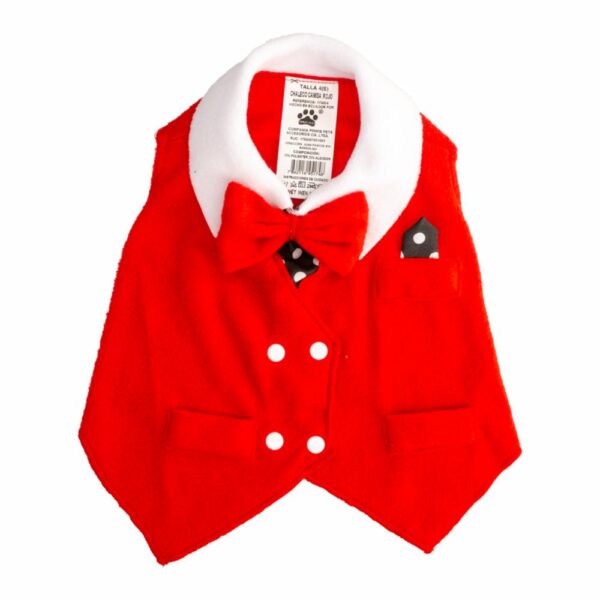 Chaleco Para Mascota Tipo Camisa Color Rojo PINKYS PET T8