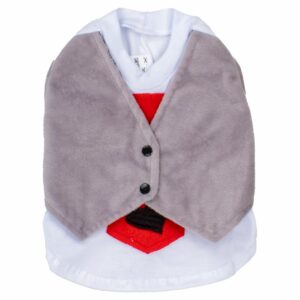 Camiseta Para Mascota Diseño Corbata De Corazón PINKYS PET Talla 4