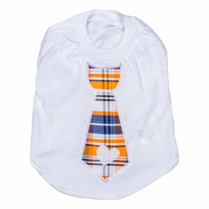 Camiseta Para Mascota Diseño Corbata De Corazón PINKYS PET Talla 8