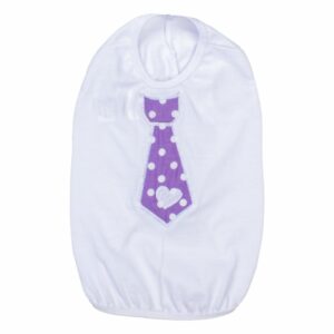 Camiseta Para Mascota Diseño Aplique Tipo Corbata PINKYS PET Talla 4