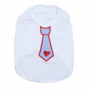 Camiseta Para Mascota Diseño Aplique Tipo Corbata PINKYS PET Talla 6