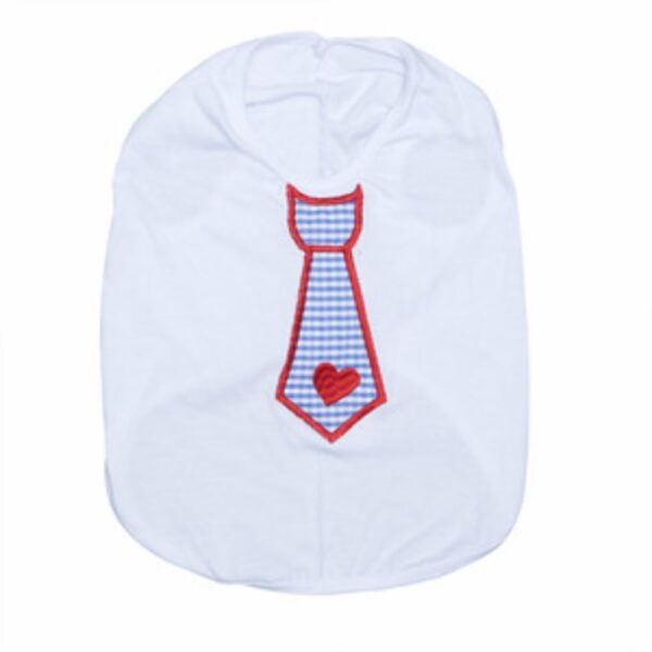 Camiseta Para Mascota Diseño Aplique Tipo Corbata PINKYS PET Talla 6