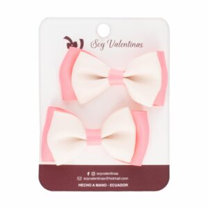 Lazo Doble Dos Colores X2 SOY VALENTINAS Paquete