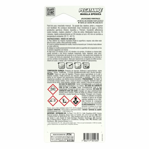 Masilla Epóxica Blisteada PEGATANKE 35 G - Imagen 3